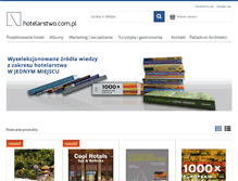 Tablet Screenshot of hotelarstwo.com.pl